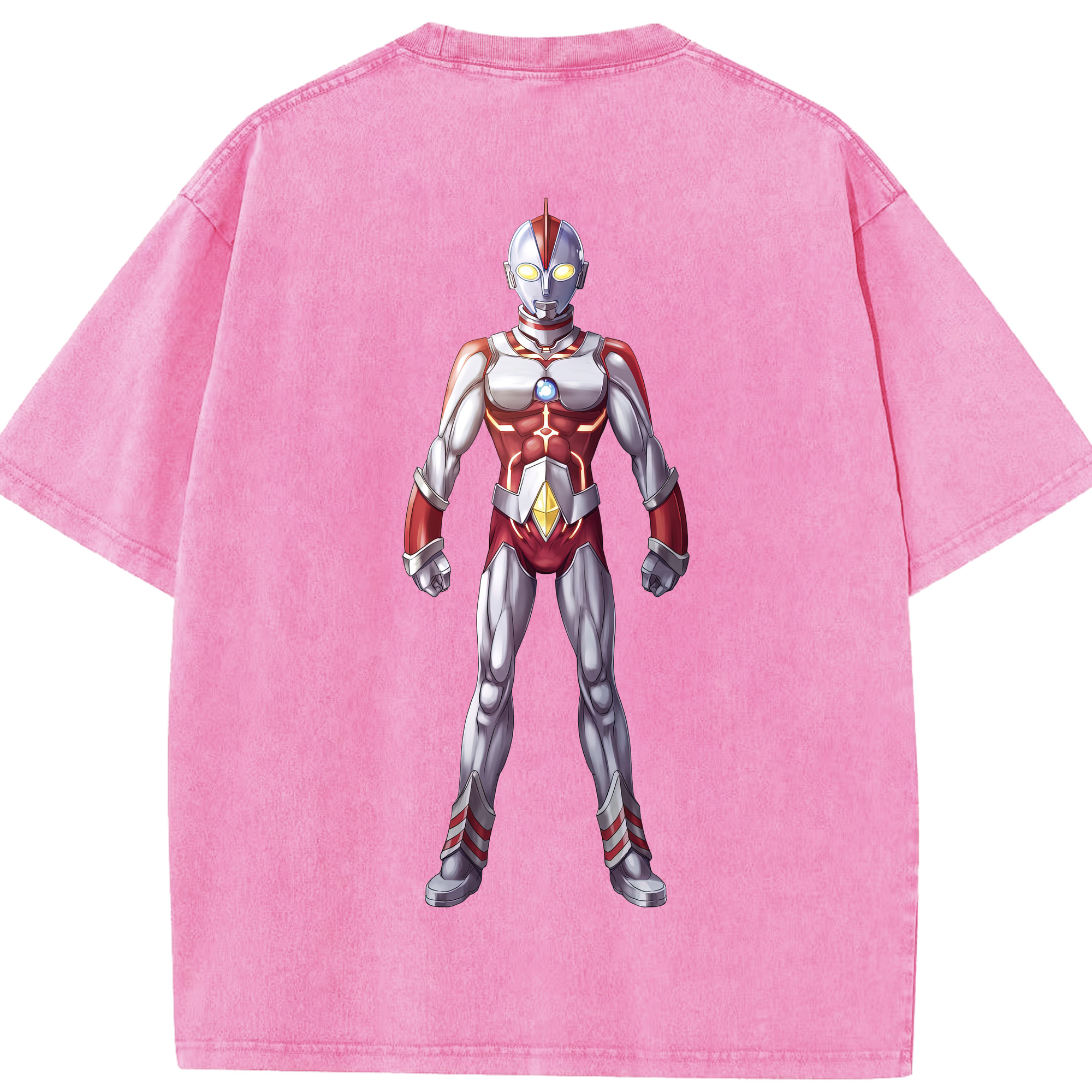 （画像用） ウルトラマン Ultraman 綿100% ヴィンテージ風 半袖Tシャツ（背面プリント）